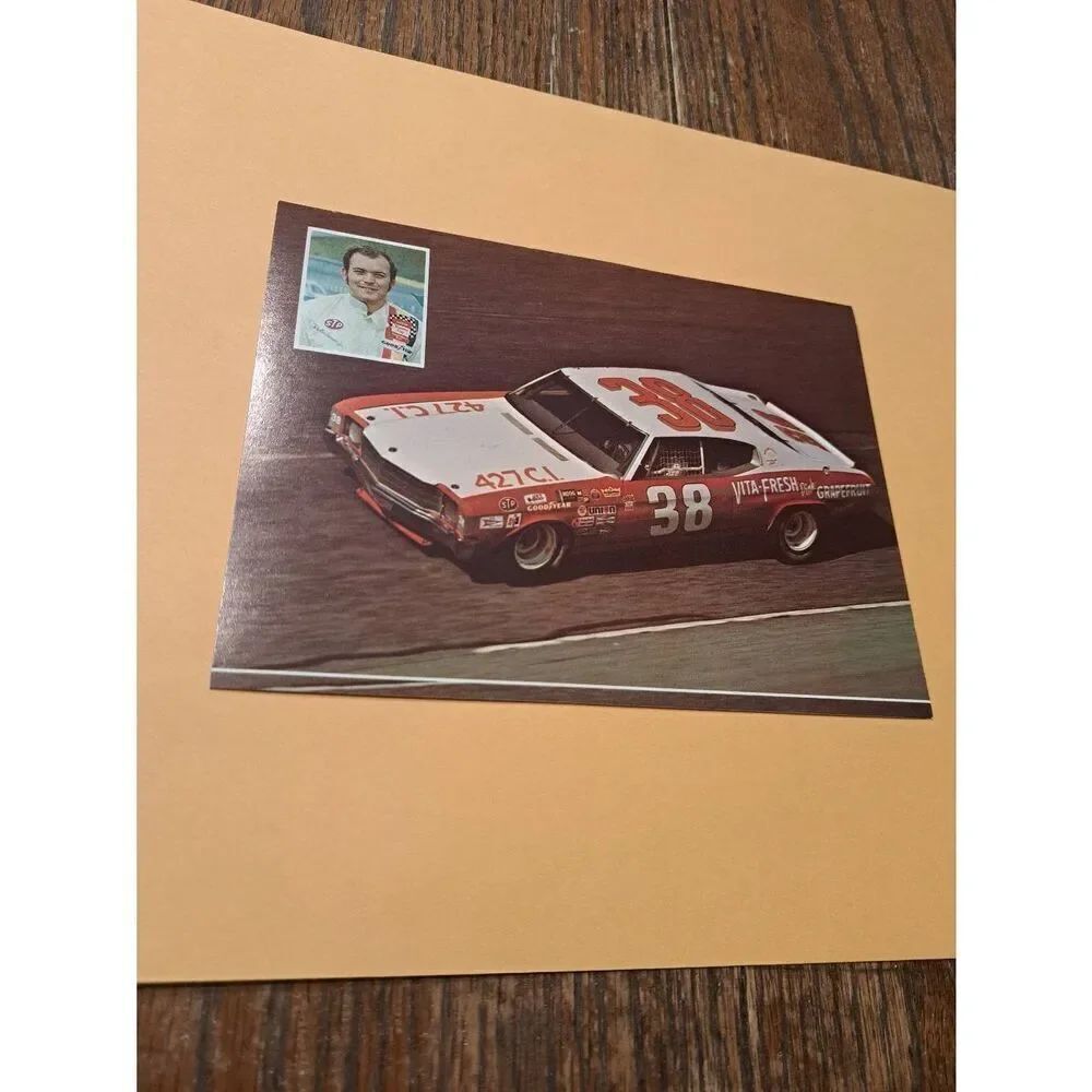 Vintage Tony Bellenhausen Jr NASCAR Postcard #38 Vita Fresh STP Racing Pictorial